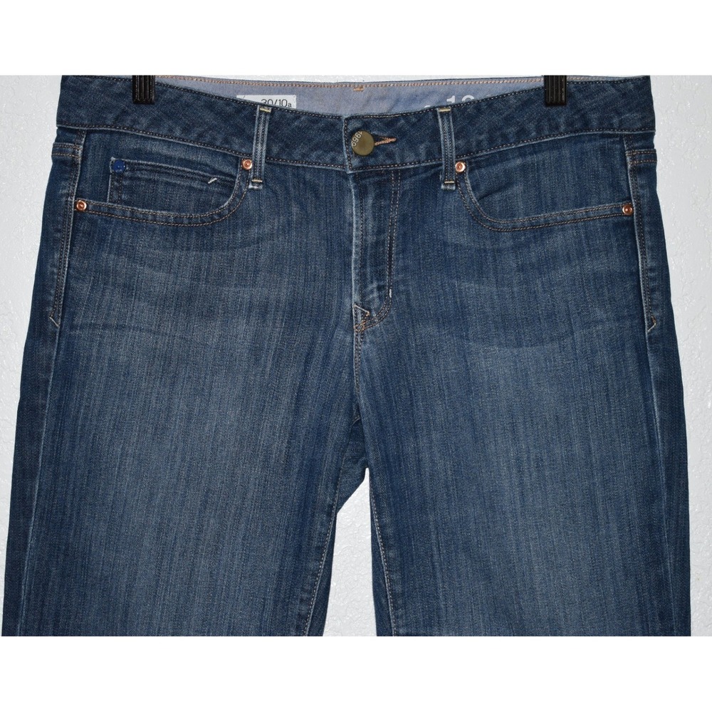 Gap 1969 Real Straight Jeans Womens 30/10a Blue Denim Cotton Stretch 5-Pocket